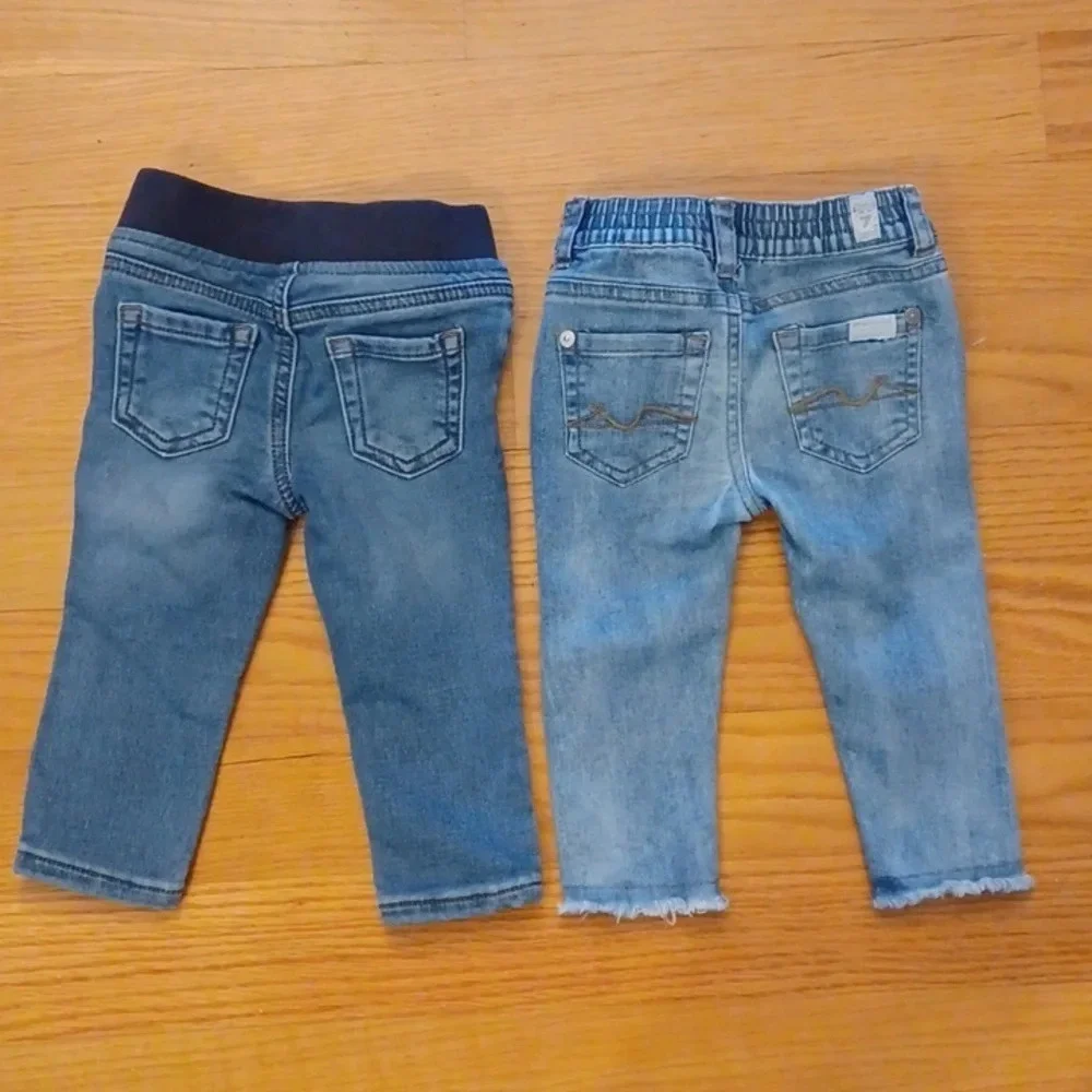 7 for all mankind and Wonder Nation infant girls size 12 months